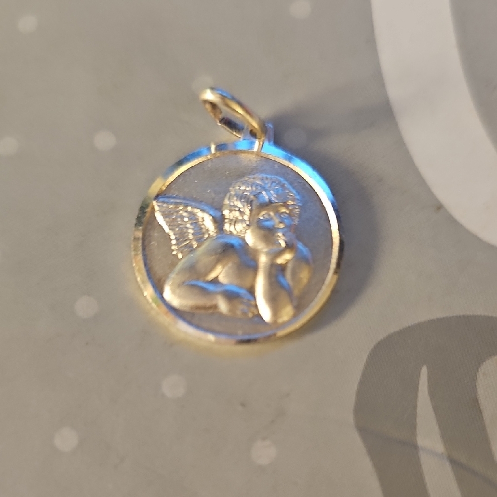 Elegant Gold Angel Pendant